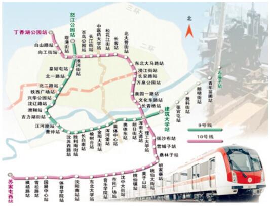 沈阳地铁10号线最新线路图