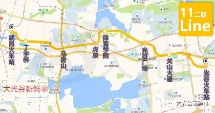 武汉地铁11号线最新线路图