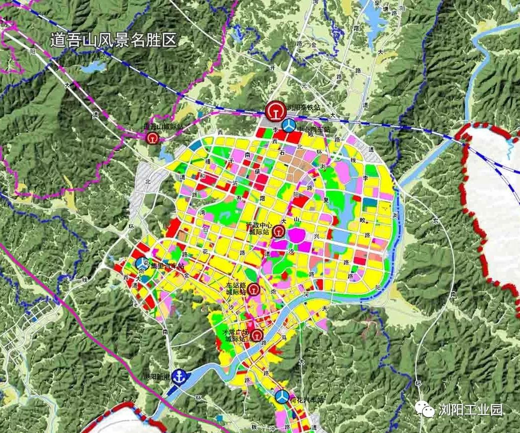 浏阳市最新城市规划图