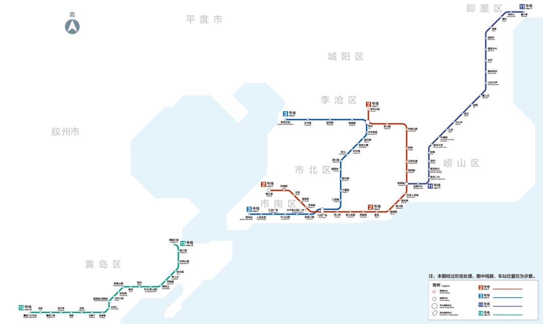 青岛r3线最新线路图