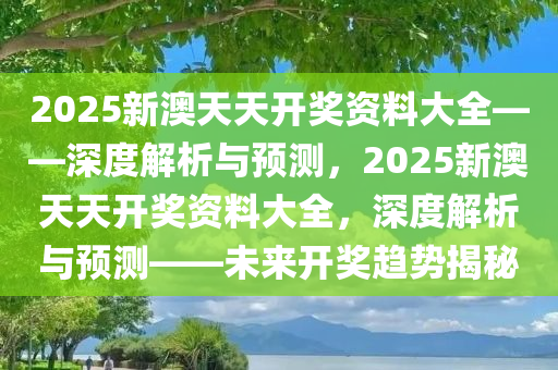 2025新澳天天开奖资料,探索未来，揭秘2025新澳天天开奖资料